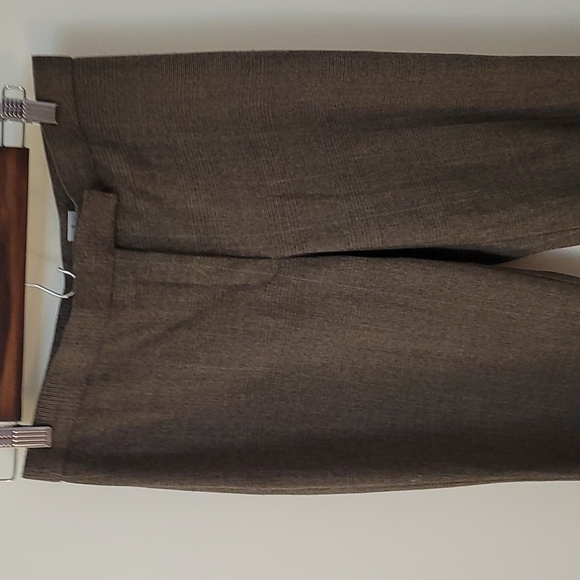 SAG HARBOR 1990s Brown Plaid Midrise Poplin Flat Front Dress Pants - Picture 3 of 12
